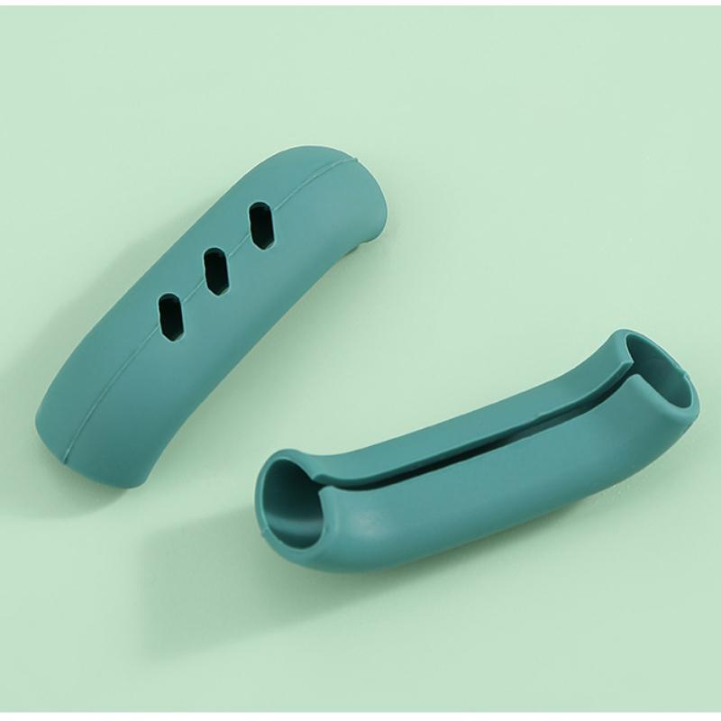 

Защита от ожогов, силиконовая ручка кастрюли, перчатки, простой цвет, устойчивость к высоким температурам, устойчивая к истиранию кастрюля, кастрюля, пароварка, термоизоляционная ручка зелёный