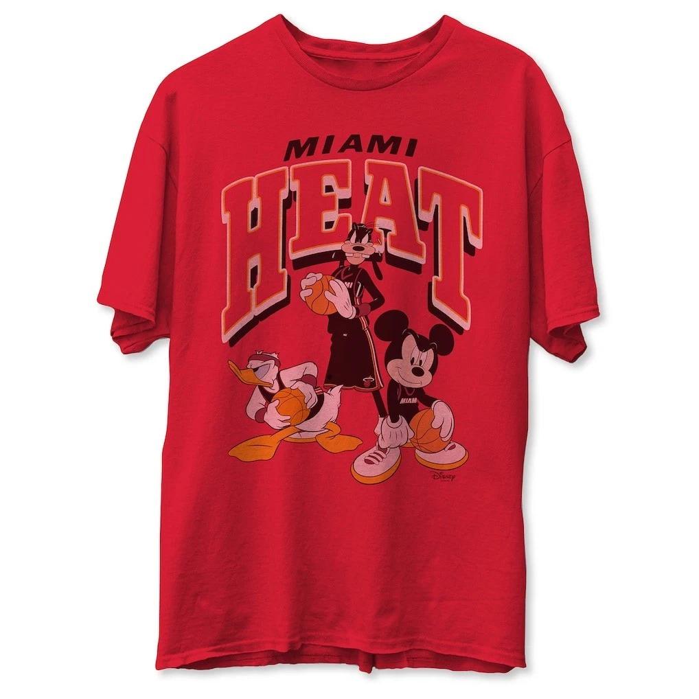 Miami Heat Junk Food x Disney Mickey Squad Red T-Shirt Men s XL NWT! 2XL
