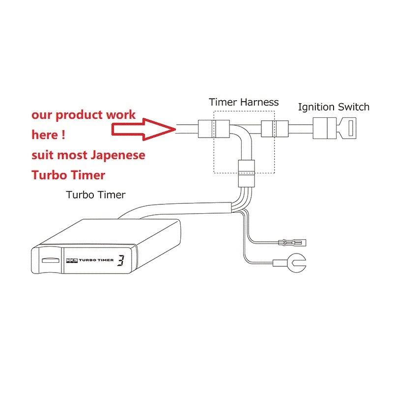

Turbo Timer Harness model name N/FT-1 plug and play suit for NISSAN AVENIR SILVIA SKYLINE SUBARU IMPREZA LEGACY SEDAN ect.
