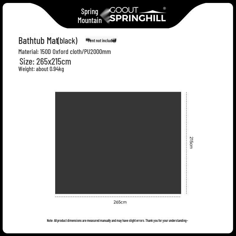 Spring Mountain 4P Inflatable Tent - One Bedroom, One Living Room, Rainproof, Skylight, Outdoor Camping Shelter.