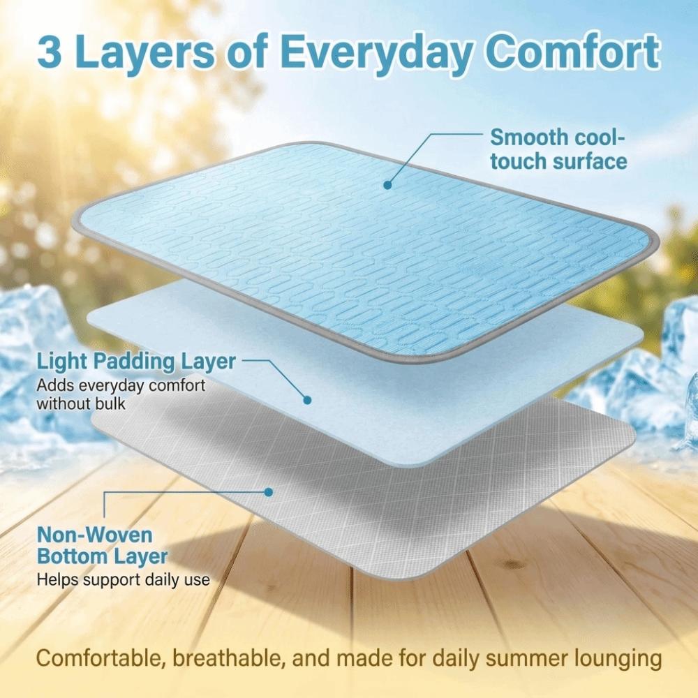 Breathable Pet Cooling Mat Cool Ice Silk Ice Pad Blankets Durable Sleeping Pad  for Dog Cat