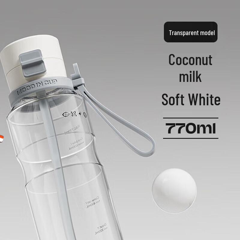 Wushengwu Tritan Sports Straw Water Bottle