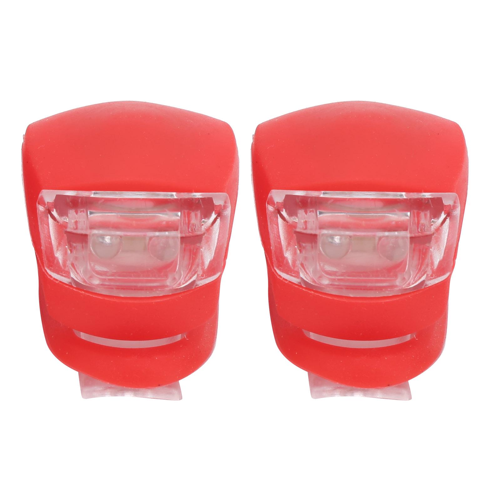 

2pcs 2LED Bicycle Light Taillight Colorful Warning Lamp 3 Lighting Modes High Brightness Waterproof Red
