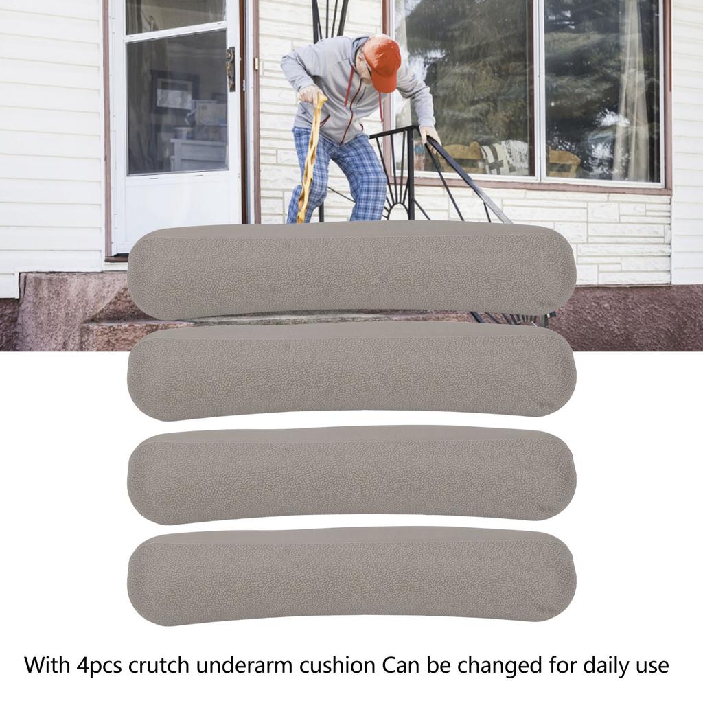4pcs Crutch Underarm Pads Prevent Slipping Soft Replacement Crutch Armpit Cushion