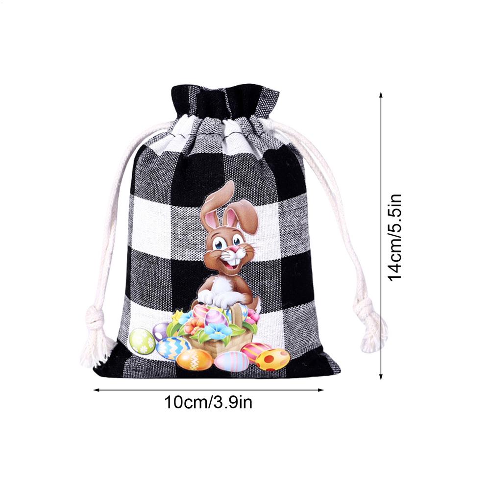 Oster Kordelzugtaschen Oster Süßigkeitentaschen Set von 12 Kordelzugtaschen Osterhase Beutel Schmuck Aufbewahrungstasche Süßigkeit