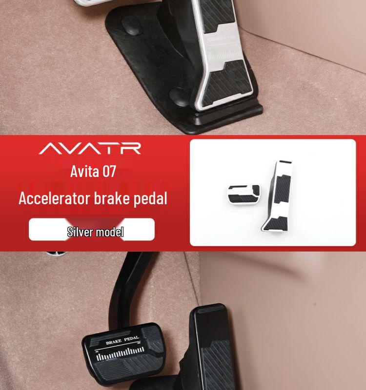 Rutschfeste Metall-Pedalabdeckungen für Avita 07: Brems- und Gaspedal Innenzubehör