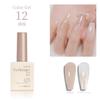 Coikaze Gel Nail Color Transparent Sheer Color Single Large Capacity Suitable for Beginners and Single Color 12 Natural Faces Gel, Gel, Color, 15ml,