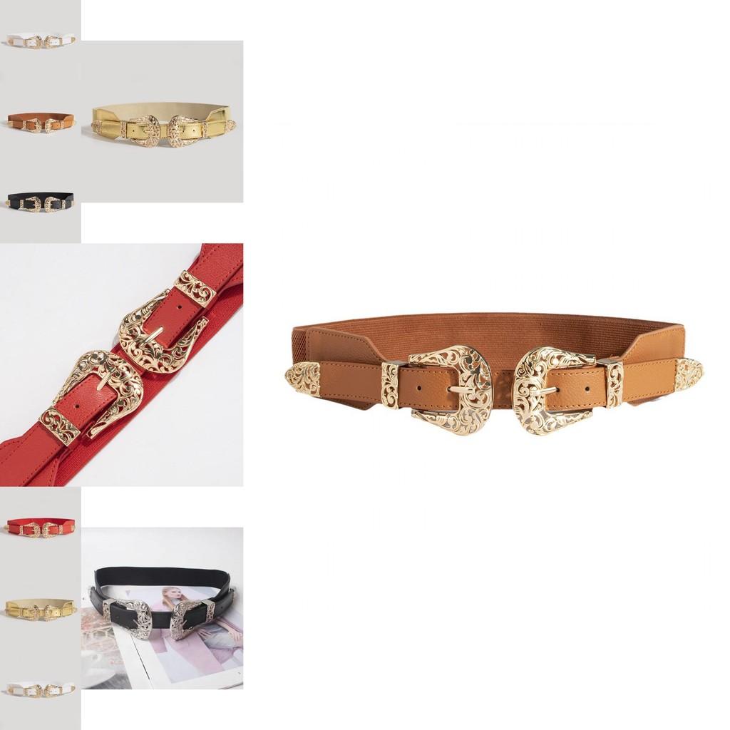 Denim Waist Belt With Metal Buckle Adjustable Buckle For Women Fashion Accessories