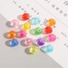 500G Faceted Acrylic Beads Colorful Transparent Wheel Loose Spacer Beads for Jewelry Making DIY Accessories