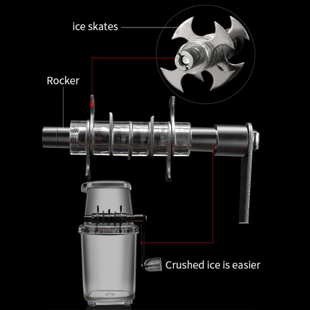 Hand Crank ice machine Portable Home Summer Ice Chopper Ice Blender Ice Crusher Manual Shaver