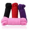 2025 New 10M Sex Slave Bondage Rope Soft Cotton Knitted Rope BDSM Restraint Man Adult Play Bondage Rope Role Play Sex Toy