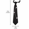 Polyester Schuluniform-Krawatte mit Perlenkragen für Freizeit- oder Business-Kleidung