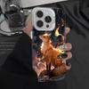 Cartoon Animal Fox Phone Case For IPhone 17 16 15 14 11 12 13 Pro Max Pro Plus Colored Silver Cover