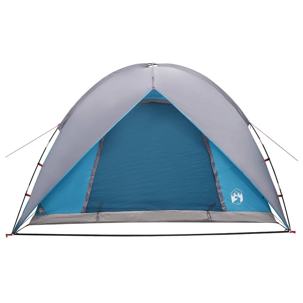 Camping Tent with Rain Fly Waterproof Blue 245 x 245 x 149 cm