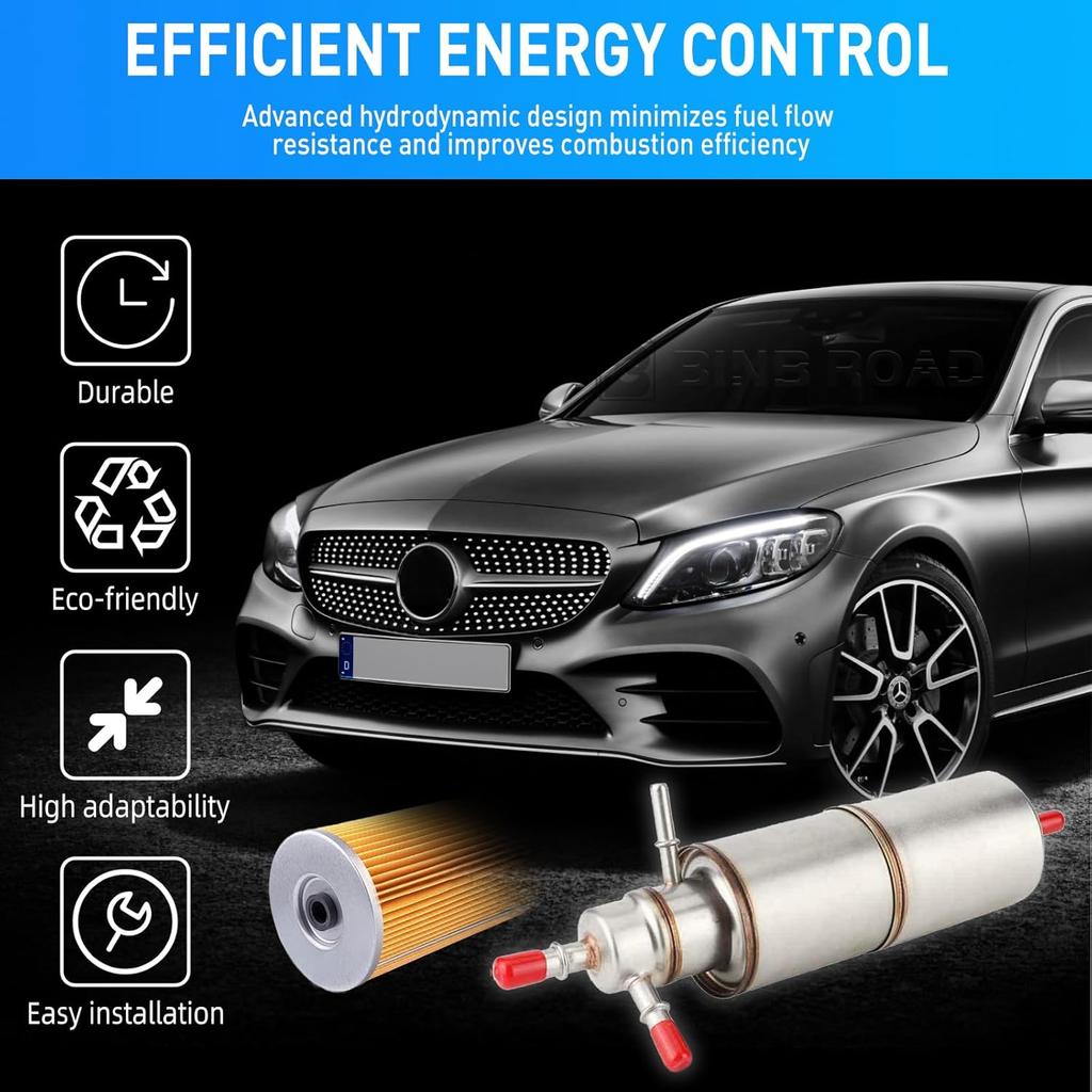 1634770801 Fuel Filter Compatible with Mercedes Benz ML320 ML350 ML500 3.7L W163 2002-2005