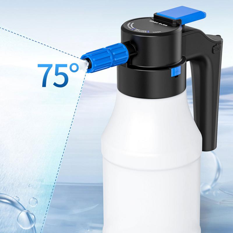 Electric Car Foam Sprayer Rechargeable High Pressure Washer Bottle 1.5L Wide-Angle Spray Car Washer For Vehicle Cleaning