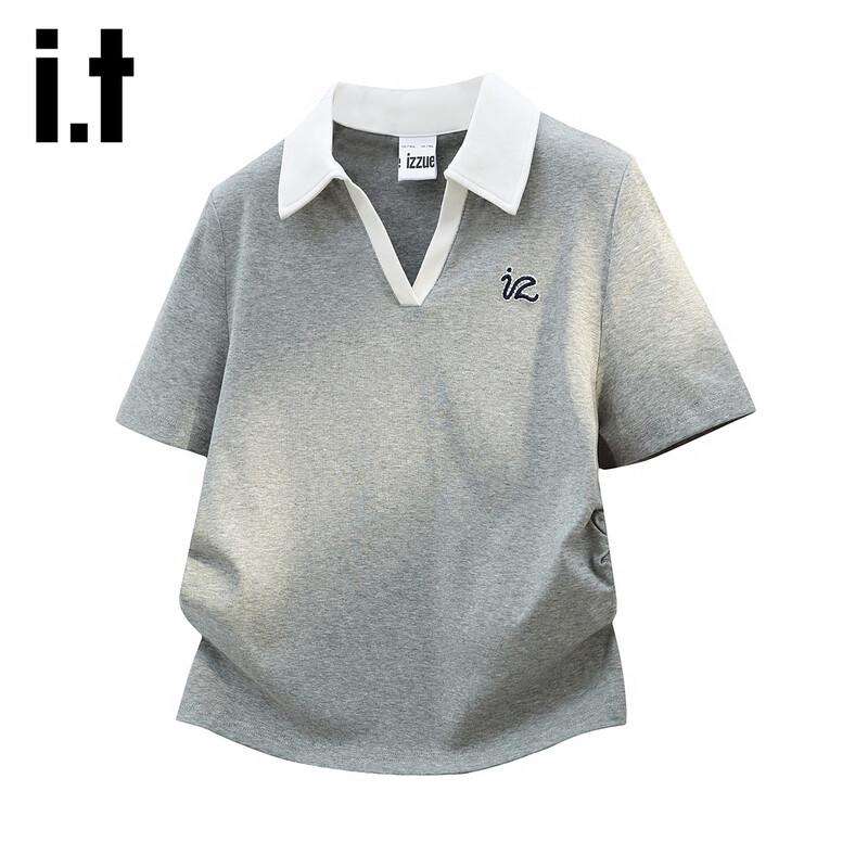 Izzue It Women s Slim Fit Embroidered Polo T-Shirt M