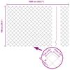 Chain Link Fence with Posts 10 x 1 m (W x H) Hot Dip Galvanized Steel