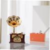 PRETYZOOM Retro Phonograph Music Box, Creative Plastic Gramophone Desktop Ornament, Vintage Home Office Decor for Musical Friends and Family