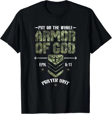 Camo Armor Of God Christians Religious Camouflage T-Shirt