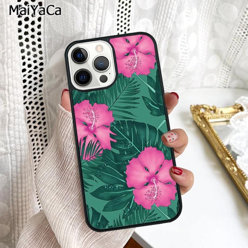 Butterflies Hibiscus Flowers Phone Case Cover For iPhone 17 Air 16 16e 15 plus 11 12 13 14 pro max shell coque