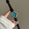 9758 Vierblättriges Kleeblatt Stahlarmband Uhrenarmband Damenuhr