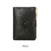 Double Zipper Women's Wallet Minimalist Short Three Layer Large Capacity Purse Card Holder ID Card Credit Bank Card Holder Money Bag
