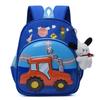 Little Car Rabbit Cartoon Backpack With Plush Pendant Oxford Cloth Bag School