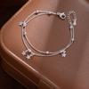 Double Layered Chain Star Moon Pendant Bracelet For Women Simple Temperament Daily Fashion Jewelry Gifts Wholesale