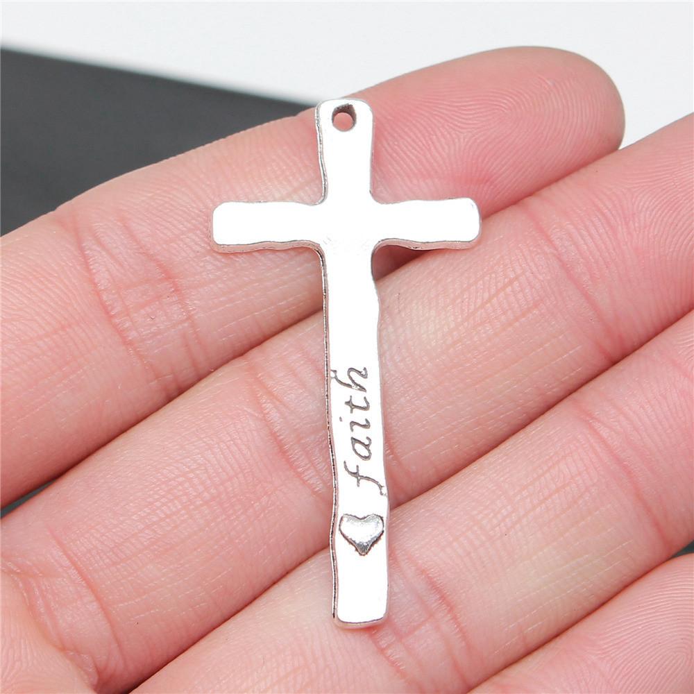 Large Crosses Detailed Religious Charm Antique Bronze Zinc Alloy Jewelry Making Supplies Necklace Making DIY Charms