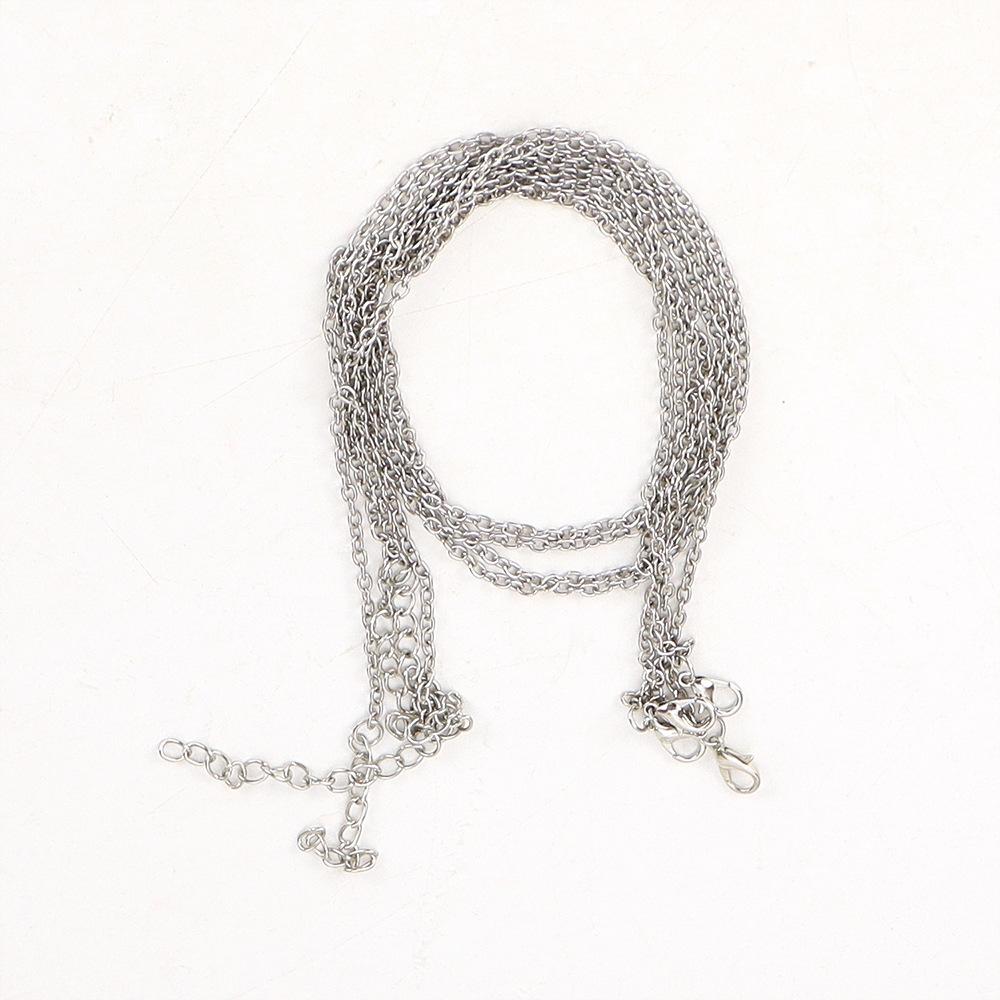 Diy Necklace 07 Cross Chain Necklace Lobster Buckle Stainless Steel O Chain Jewelry Necklace Accessories N49
