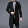 High-Quality Wool Coat for Men - Non-Iron, Casual Winter Trench with Suit Collar