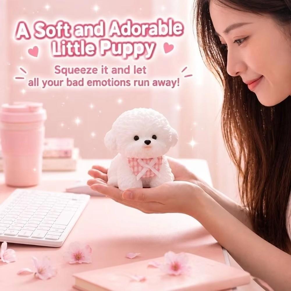 Slow Rebound Dog Squishy Toy Silicone Dog Toy Squeezable Ornament Car Dashboard Decor Dashboard