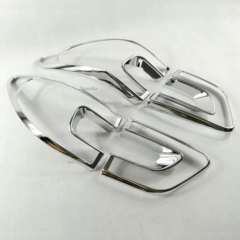 For Renault Kadjar 2016 2017 2018 ABS Chrome Rear Light Cover Trim Rear Lamp Decoration Protector Frame Car Styling