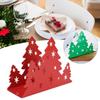 Vertical Christmas Tree Shaped Napkin Holder Hollow-Out Stainless Steel Napkin Stand Decorative Rustproof Napkin Storage Rack