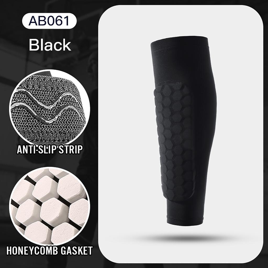 1 Pc Leg Area Sleeves Shin Guards Shockproof Honeycomb Nylon Support Sock Shin Protector Soccer Gear Soccer Shields Sports Legging