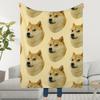 Blanket Throw Super Cosy Plush Living Room Sofa Cheems Doge Couch Funny Childish Birthday Gifts