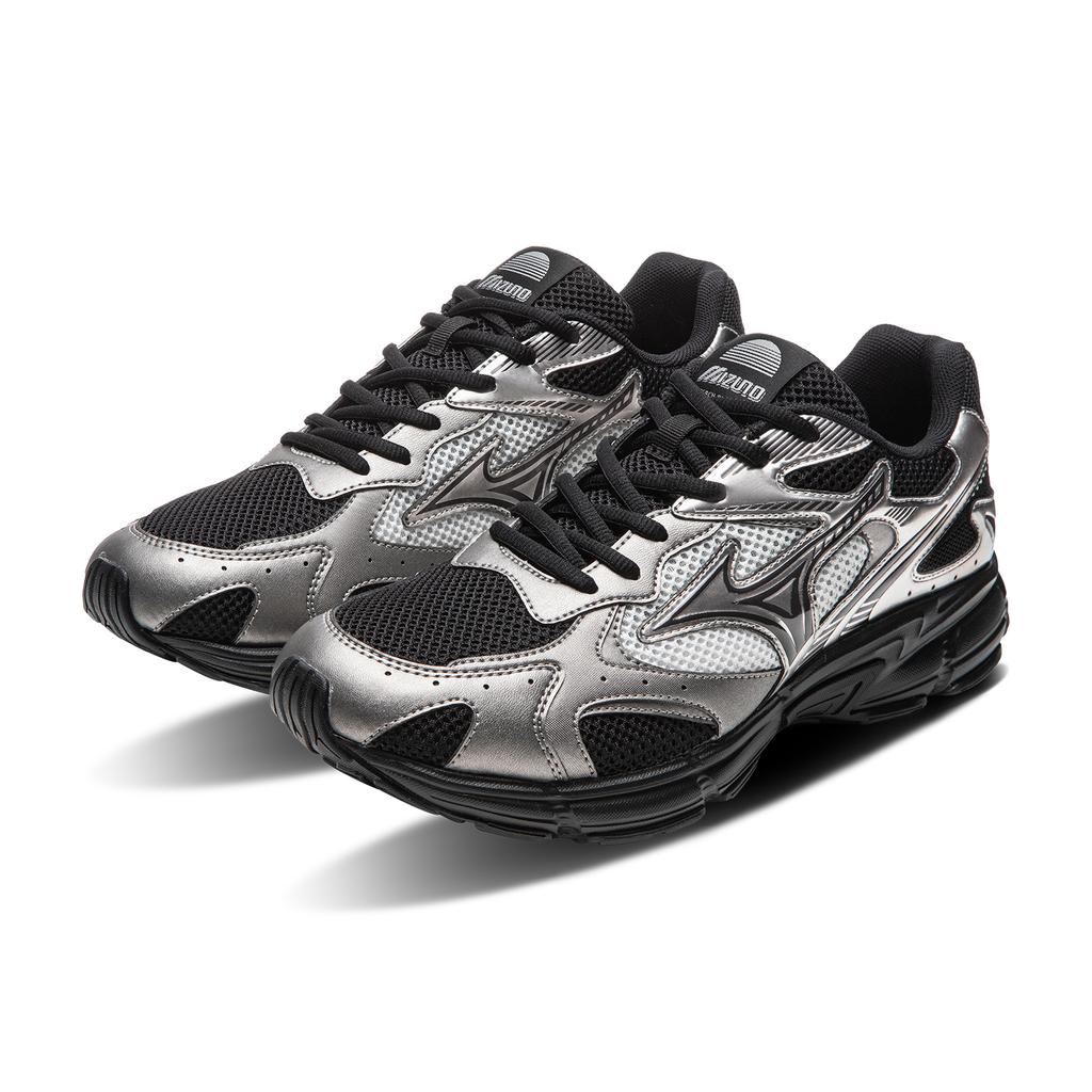 Mizuno Speed 2K Retro Funktionell Lässig Stadtpendeln Bequem Low-Top Laufschuhe Unisex Sneaker Gunmetal-Grau D1GH252908