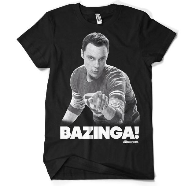 Licensed The Big Bang Theory Sheldon Says Bazinga! 3XL 4XL 5XL Mens T- XXXXL