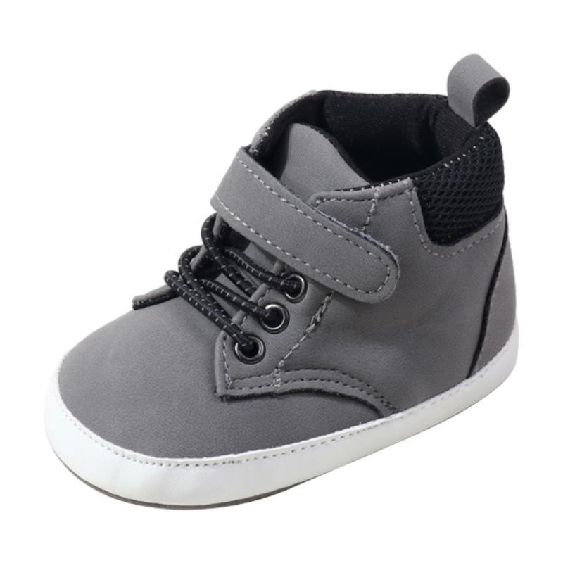 Младенческая детская обувь на плоской подошве повседневная обувь на шнурках детские — фото 6