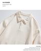 Men's Heavyweight Long Sleeve Polo Shirt - Korean Style, Solid Color, Trendy Unisex Sweater for Spring & Autumn