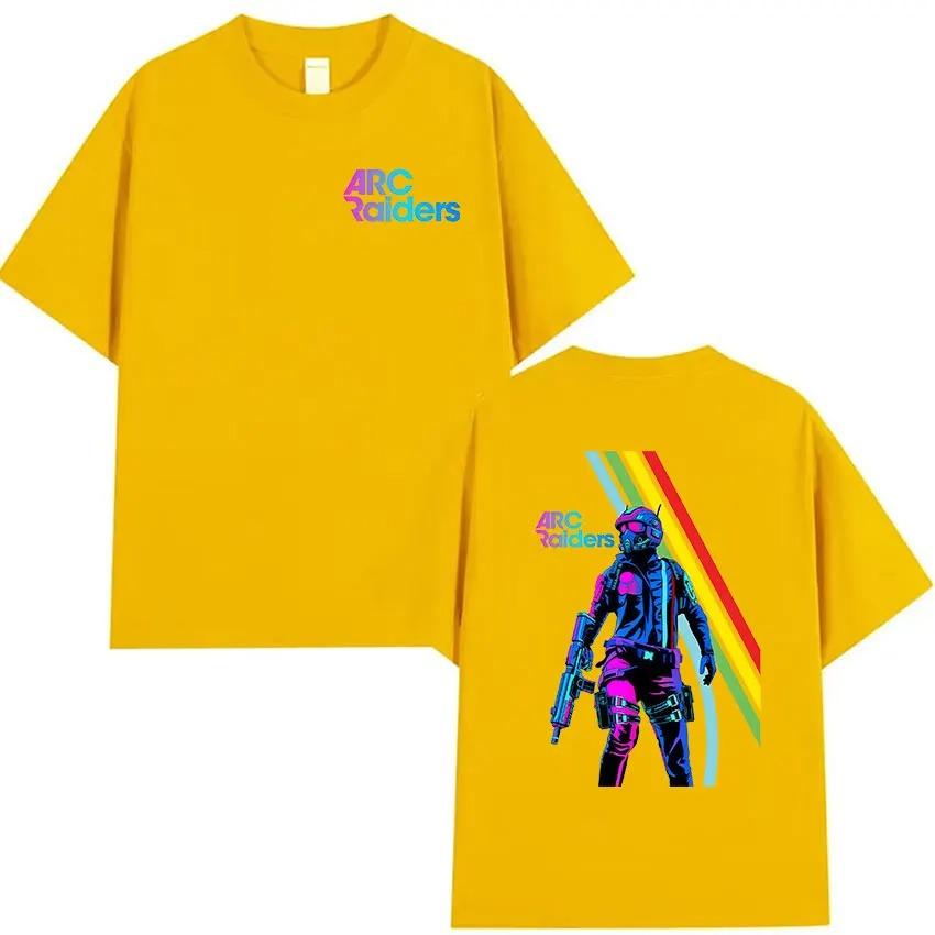 Hot Game ARC Raiders Graphic Tshirt Unisex Mens Gothic Fashion Cotton Short Sleeve Classic Cosplay Women And Men Tshirts