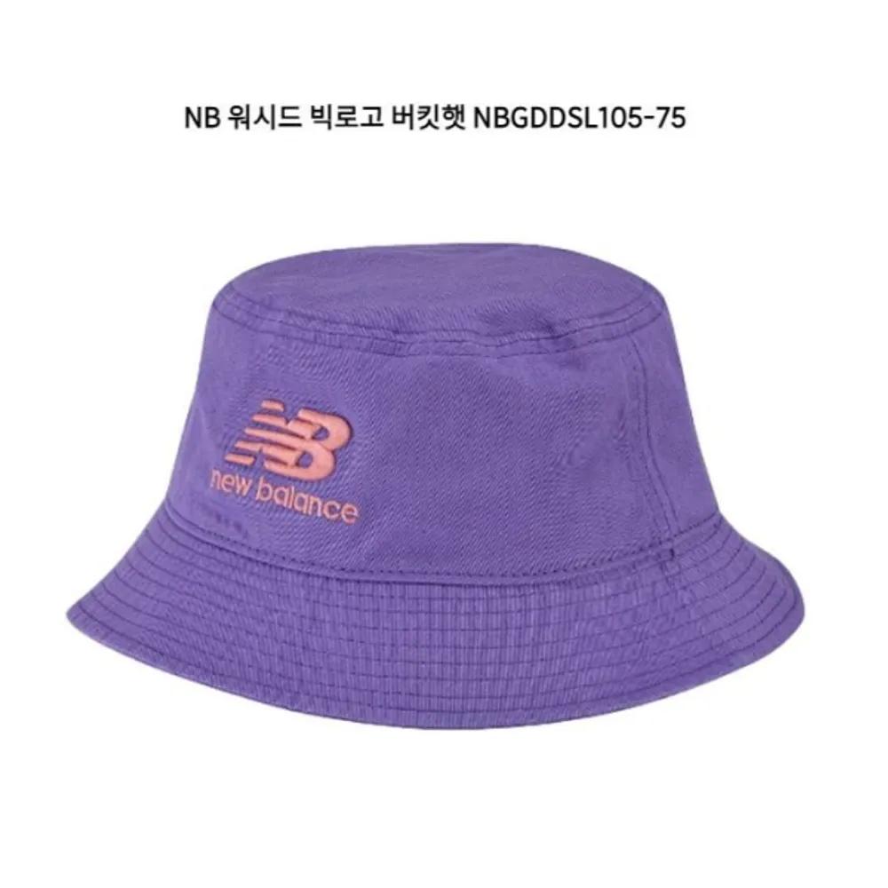 [New Balance] Washed Big Logo Bucket Hat_NBGDDSL105_75 (11956193) FREE