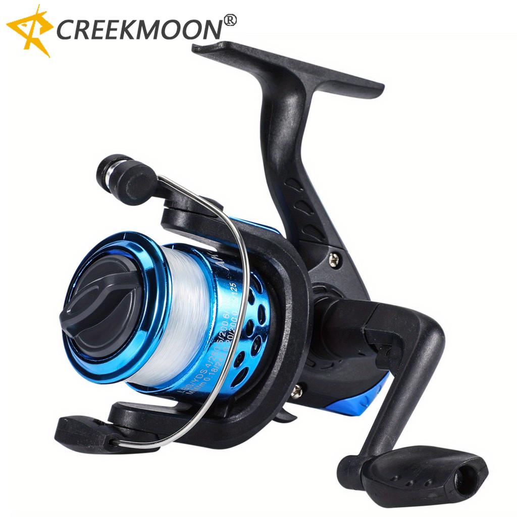 Spinning Fishing Reels 5.2:1 Wheel Plastics Ice Fishing Reel for Lure with Line Vessel Bait Casting Flying Fishing Trolling 260319