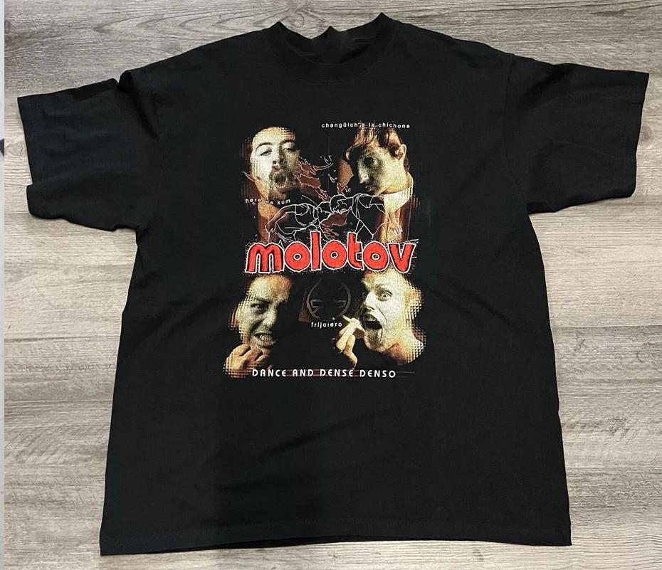 MOLOTOV Band Shirt 90s T Shirt Black Short Sleeve Cotton Men s S-4XL UR602 S