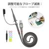 Cleqee Oscilloscope Probe P6100 1X 10X 100MHz DSO Coaxial BNC Connection Electronic Tool Measurement High Voltage Test Probe with Accessory Kit