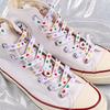 Fashion Love Heart Shoelaces High-top Canvas Sneakers Shoelace Flat Laces Shoe Strings 100/120/140/160/180CM Shoes Accesories