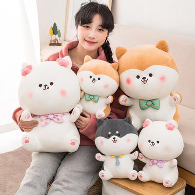 1pc 25 /30 /40cm Lovely Fat Shiba Inu Dog Plush Toys Stuffed Soft Kawaii Animal Cartoon Pillow Dolls Gift For Kids Baby Children