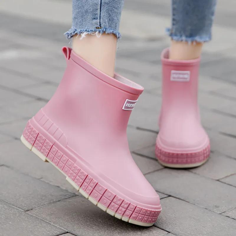 Fashion Outdoor Boots for Women Stylish Shoes for Woman New Non-slip Waterproof Lady Work Boots for Fall and Winter Zapatos Para Mujeres