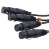 RJ45 To 4 Channel XLR Sound 3Pin Splitter For Cable Networking Extension Stage Studio Recording Connector Accessories